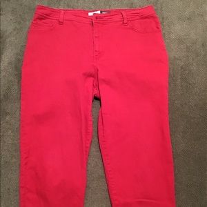 St Johns Bay Red Jean Capris